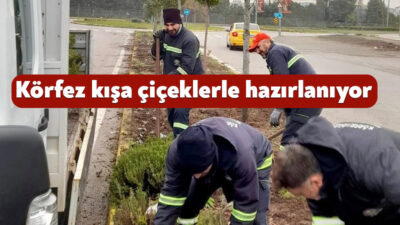 Körfez Belediyesi, kış mevsimi öncesinde kent estetiğini güçlendirmek ve yeşil