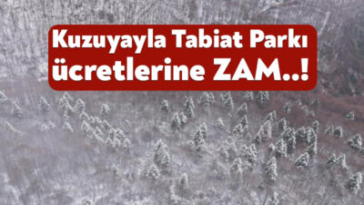 Kocaeli Büyükşehir Belediyesi tarafından Kuzuyayla Tabiat Parkı araç ve şahıs