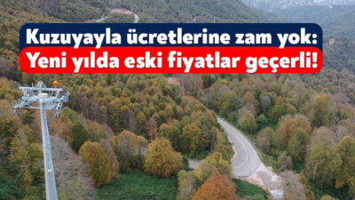 Kocaeli Büyükşehir Belediyesi tarafından dün Kuzuyayla Tabiat Parkı’na ve kızak