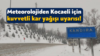 Meteoroloji Genel Müdürlüğü’nün yaptığı son değerlendirmeye göre, Kocaeli’de kuvvetli kar