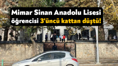 Kocaeli'nin İzmit ilçesinde eğitim gördüğü lisenin 3. katından düşen 15