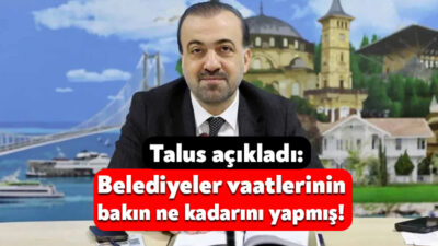 Ak Parti Kocaeli İl Başkanı Şahin Talus, parti il binasında