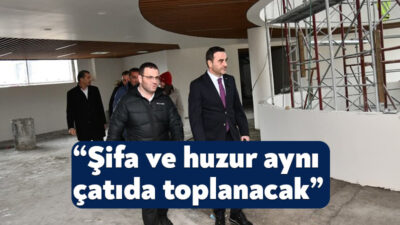 Başiskele Belediye Başkanı M. Yasin Özlü, yapımı tamamlanma aşamasına gelen