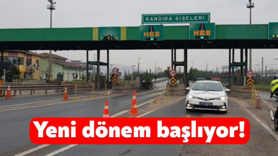 Kocaeli Valiliği, 0-4 TEM Otoyolu Kandıra Ücret Toplama İstasyonunu serbest