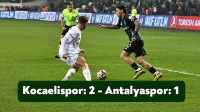 Trendyol Süper Lig’in 17. haftasında Kocaelispor, Antalyaspor’u konuk ediyor. Karşılaşmanın