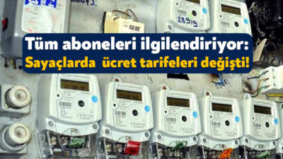 Sanayi ve Teknoloji Bakanlığı tarafından su, elektrik ve gaz sayaçları