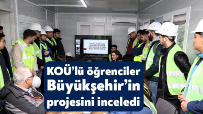 Kocaeli Büyükşehir Belediyesi’nin inşa ettiği Umuttepe cami ve otopark projesinin