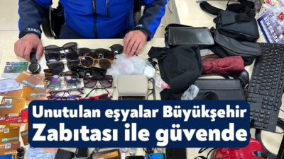 Kocaeli Büyükşehir Belediyesi’nin en uğrak mekânlarında unutulan eşyalar, Zabıta Dairesi