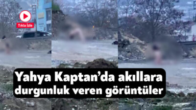 Kocaeli'nin İzmit ilçesinde köprü altında yaşanan garip olay, görenleri hem