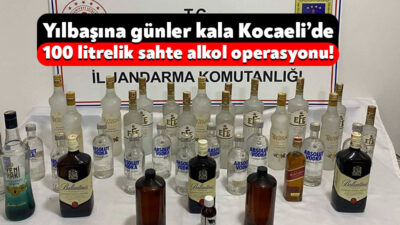 Yılbaşına günler kala Kocaeli İl Jandarma Komutanlığı ekiplerinin düzenlediği operasyonda