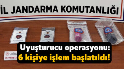 Kocaeli İl Jandarma Komutanlığı ekiplerinin uyuşturucuya karşı İzmit’teki bir adreste