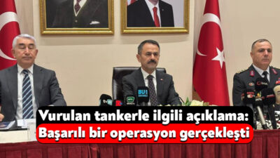 Kocaeli Valisi İlhami Aktaş, Kefken açıklarında saldırıya uğrayan ve yangın