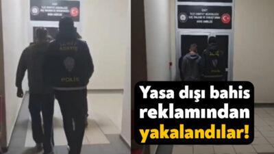 Kocaeli'nin İzmit ilçesinde sokak duvarlarına yasa dışı bahis sitesi reklamı