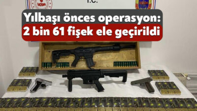 Kocaeli'nin Gebze ilçesinde bir şüphelinin işyerinde yapılan operasyonda 2 bin