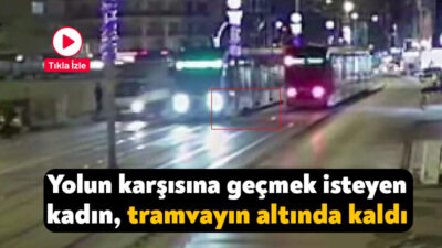 Kocaeli'de yolun karşısına geçmeye çalışan 71 yaşındaki kadın tramvayın altında