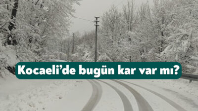 Meteoroloji Genel Müdürlüğü tarafından 13 Ocak 2026 tarihindeki Kocaeli hava