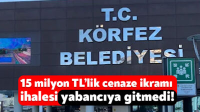 Körfez Belediyesi, yıl sonuna kadar taziyelerde pide, ayran ve lokma