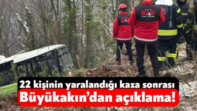 Kartepe’de bugün öğle saatlerinde meydana gelen kazada Kocaeli Büyükşehir Belediyesi’ne