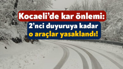 Kocaeli’de etkili olan yoğun kar yağışı nedeniyle motosiklet, elektrikli scooter