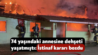 Kocaeli'nin Kartepe ilçesinde annesinin içinde bulunduğu evi yaktığı gerekçesiyle 15