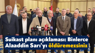 Lastik İş Sendikası Genel Başkanı Alaattin Sarı, bugün basın açıklaması