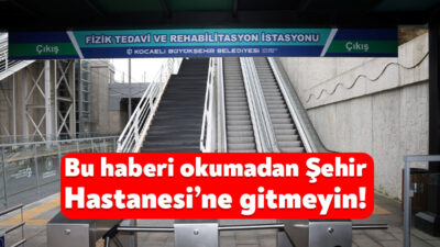 Kocaeli Büyükşehir Belediyesi, kent genelindeki asansör ve yürüyen merdivenleri belli