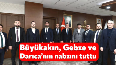 Kocaeli Büyükşehir Belediye Başkanı Tahir Büyükakın, Gebze ve Darıca ilçelerinde