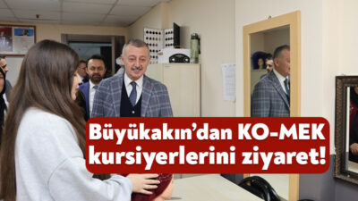 Kocaeli Büyükşehir Belediye Başkanı Tahir Büyükakın, KO-MEK ziyaretlerine Tepeköy Kurs