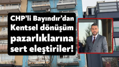 CHP Kocaeli eski İl Sekreteri Batuhan Bayındır, İzmit Karabaş Mahallesi’ndeki