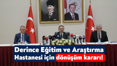 Derince Eğitim ve Araştırma Hastanesi'nde yapılan deprem performans analizleri sonrası