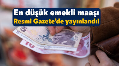 En düşük emeli maaşını içeren kanun Resmi Gazete’de yayınlandı. Buna