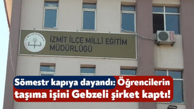 2025-2026 eğitim öğretim yılı ilk döneminin tamamlanmasına günler kala İzmit
