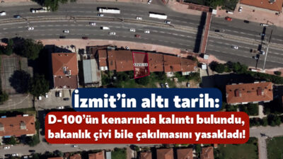 İzmit’in Yenidoğan Mahallesi’nde gerçekleştirilen sondaj kazısı sırasında Osmanlı ve Doğu