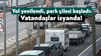 İzmit Belediyesi’ne bağlı ekipler tarafından bir süre önce yenilenen yolda