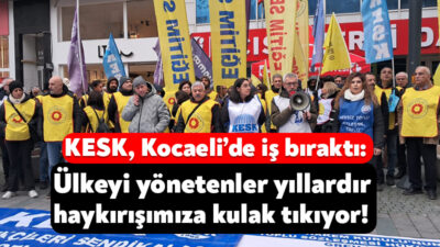 KESK’e bağlı sendikalar, maaşlara yapılan zam miktarını protesto etmek amacıyla