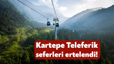 Kocaeli Büyükşehir Belediyesi tarafından işletilen Kartepe Teleferik'de olumsuz hava koşulları