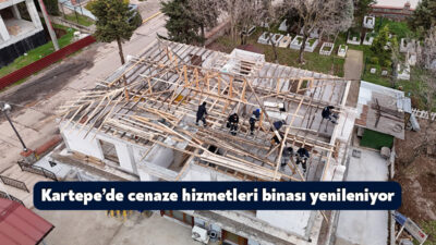 Kartepe Belediyesi, Cenaze Hizmetleri Binası genişletme çalışmalarıyla baştan sona yenileniyor.