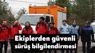 Kartepe Belediyesi bünyesindeki Kar Arama Kurtarma ve Zabıta ekipleri, kar