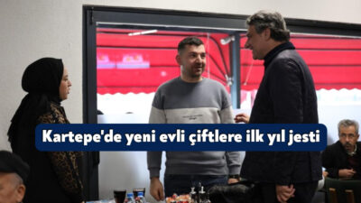 Kartepe'de ikamet eden ve evliliklerinde birinci yılı dolduran çiftler, belediyenin