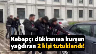 Kocaeli'nin Gebze ilçesinde bir kebapçı dükkanına içeride müşteriler bulunduğu sırada