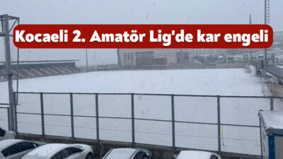 Kocaeli 2. Amatör Lig'de Dilovasıspor ile Mollafeneri arasında oynanan karşılaşma,