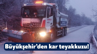 Kocaeli Büyükşehir Belediyesi, kar yağışının başladığı ilk andan itibaren daha