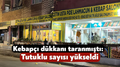 Kocaeli'nin Gebze ilçesinde bir kebapçı dükkanına içeride müşteriler bulunduğu sırada