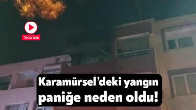 Karamürsel'in Kayacık Mahallesi'nde bulunan bir evde çıkan yangın paniğe neden
