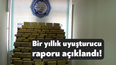 Kocaeli’de emniyet ve jandarma ekiplerinin uyuşturucuya yönelik çalışmalarında bir yıllık
