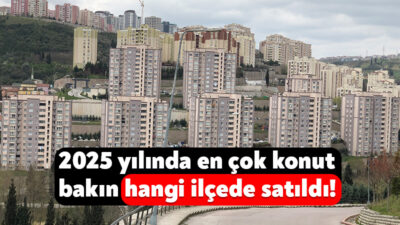 TÜİK, 2025 yılı konut satışı verilerini yayınladı. Kocaeli genelinde 41