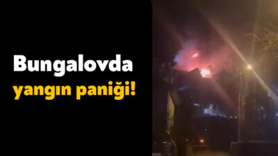 Kocaeli'nin Kartepe ilçesinde bungalovda çıkan yangın itfaiyenin müdahalesiyle kontrol altına