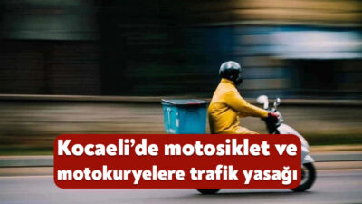 Kocaeli'de beklenen kuvvetli rüzgar ve fırtına nedeniyle motosiklet, scooter ve