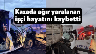 Kocaeli'de servis minibüsü ile kamyonun çarpıştığı kazada ağır yaralanan