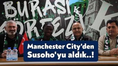 Kocaelispor, İngiliz ekibi Manchester City'den 21 yaşındaki futbolcu Mahamadou Susoho